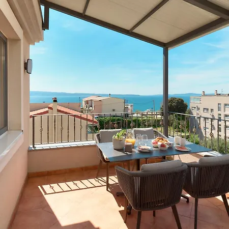 Oda ve Kahvaltı Znjan - Sea View Split